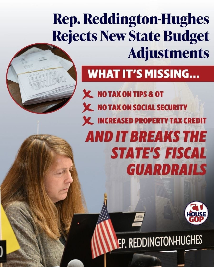 Rep. Reddington-Hughes Votes 'No' on State Budget